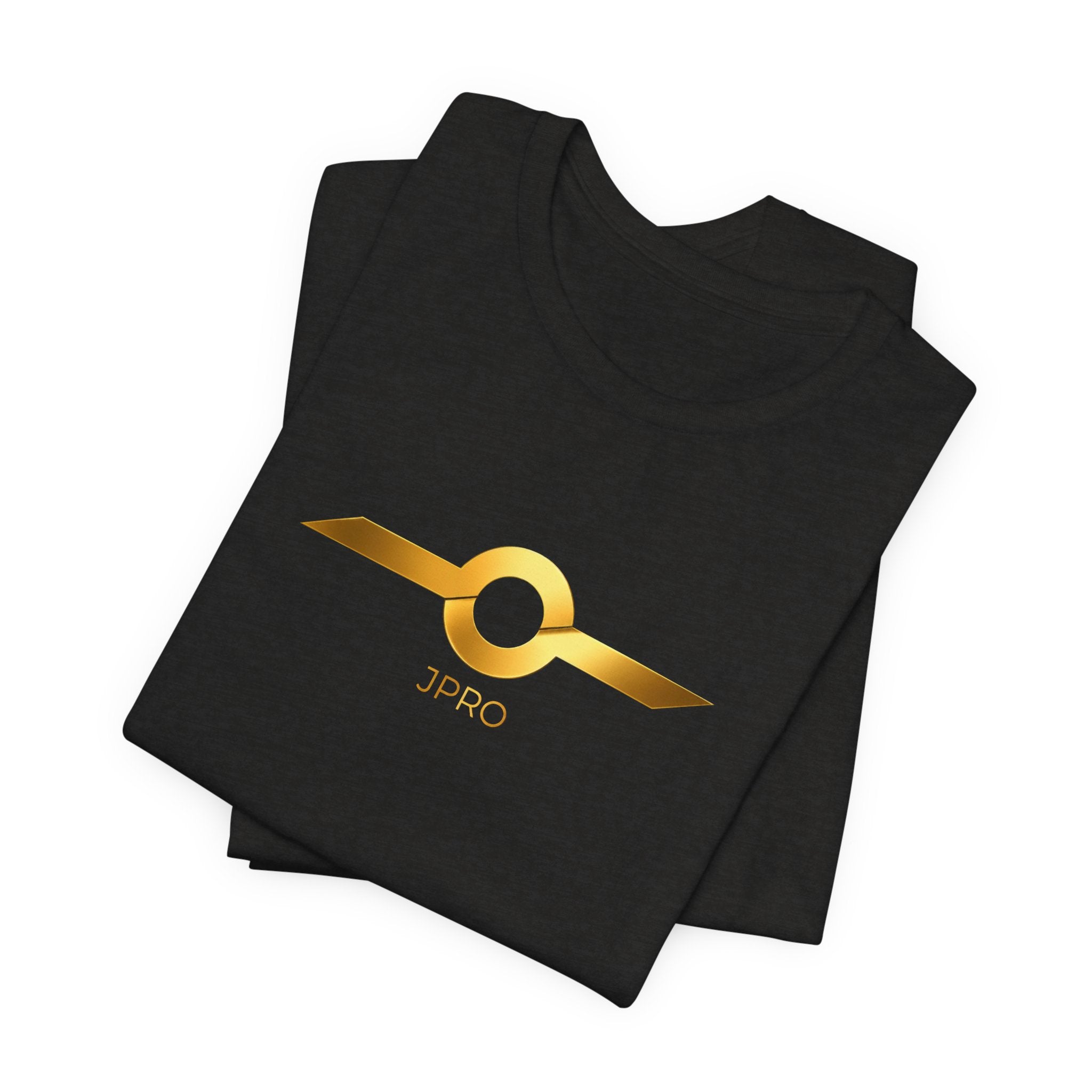 Gold Drip Wing Tee — Metallic Emblem Graphic T-Shirt
