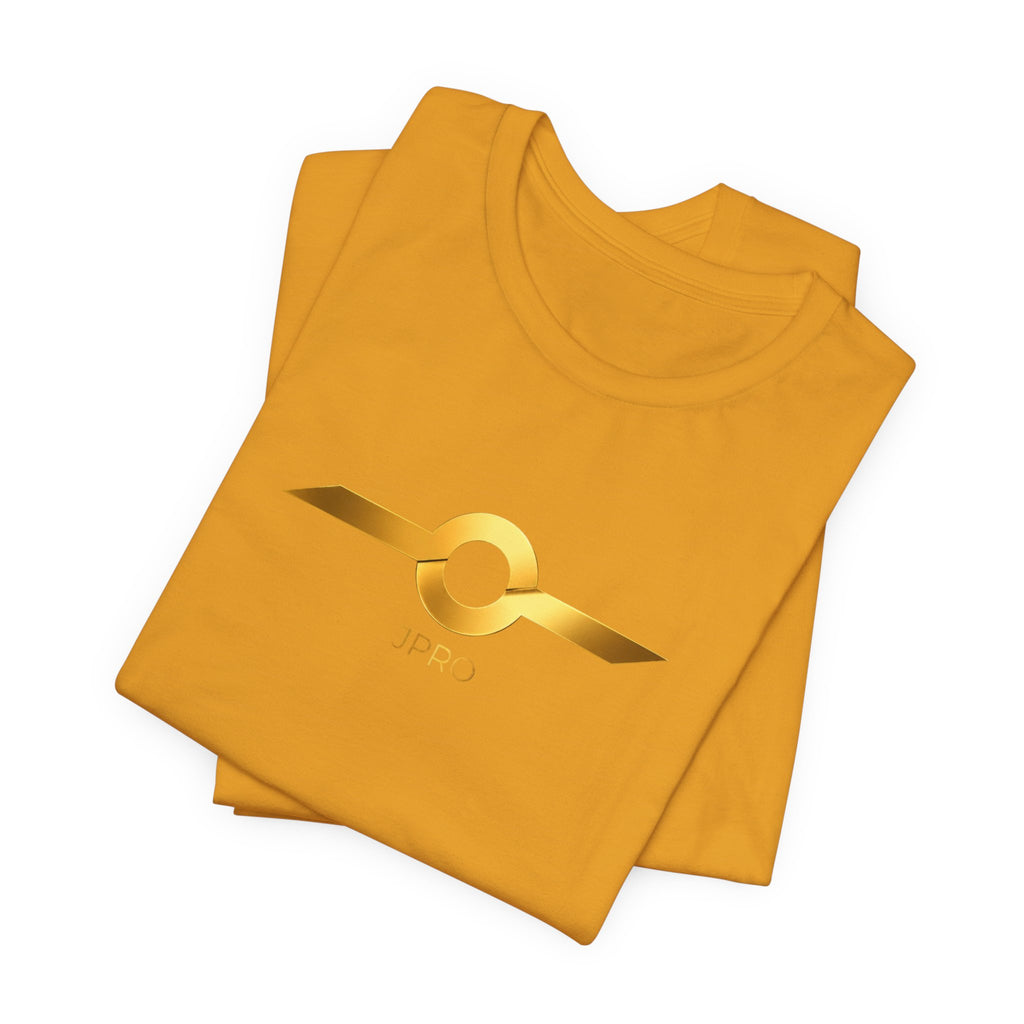 Gold Drip Wing Tee — Metallic Emblem Graphic T-Shirt