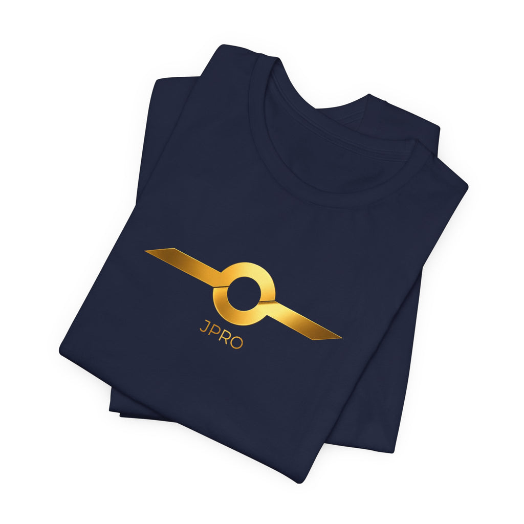 Gold Drip Wing Tee — Metallic Emblem Graphic T-Shirt